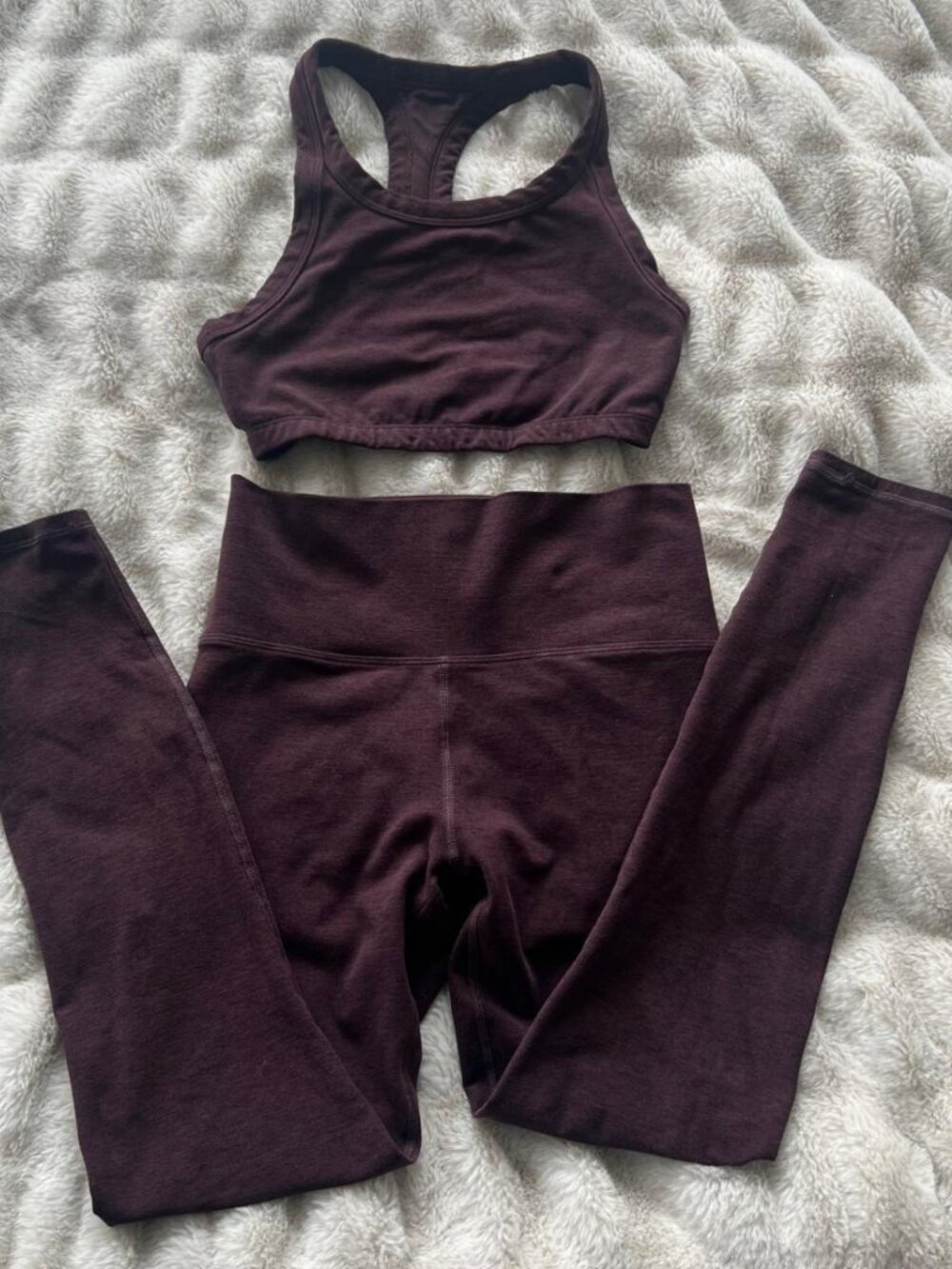Vuori Elevation Racer Bra with matching leggings.  (sold as set)